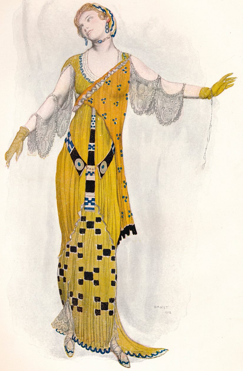 Fantaisie Sur Le Costume Moderne, Dione door Leon Bakst