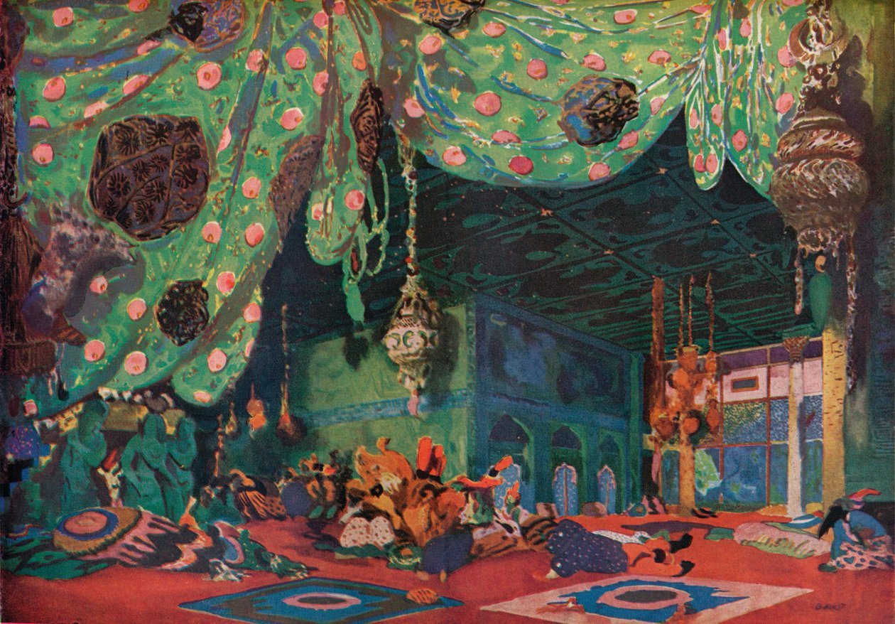 Decor voor Scheherazade door Leon Bakst