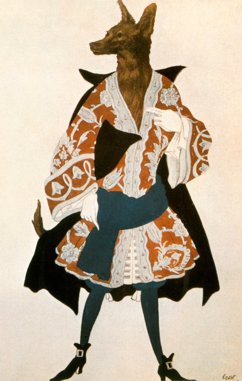De Schone Slaapster Wolf, 1921 door Leon Bakst