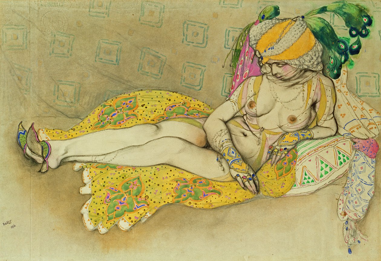 De gele sultana door Leon Bakst