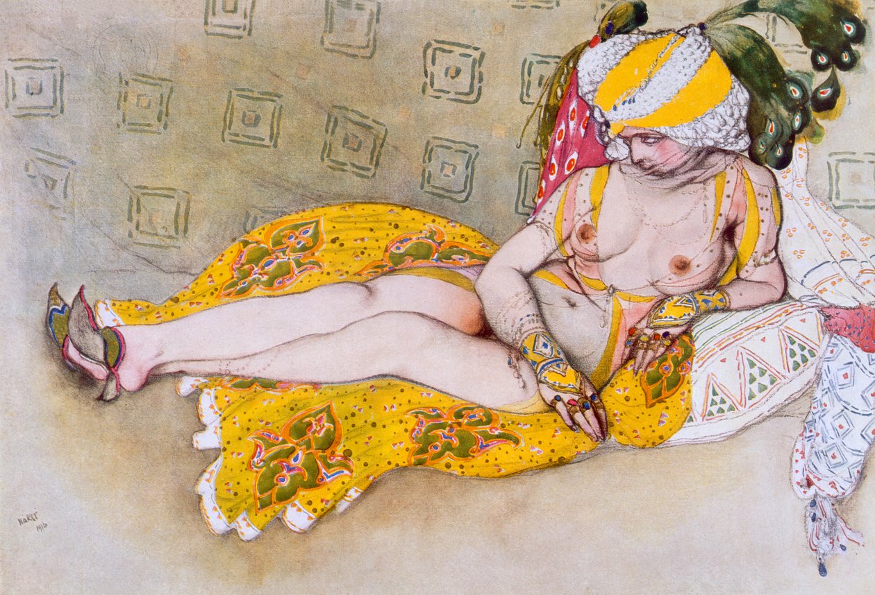 De gele sultana, 1916 door Leon Bakst