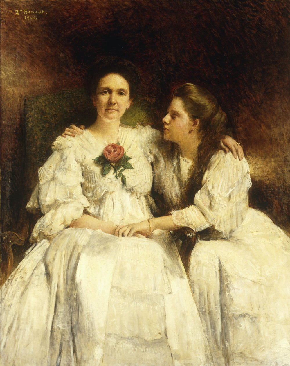 Moeder en Dochter, 1905 door Leon Bonnant