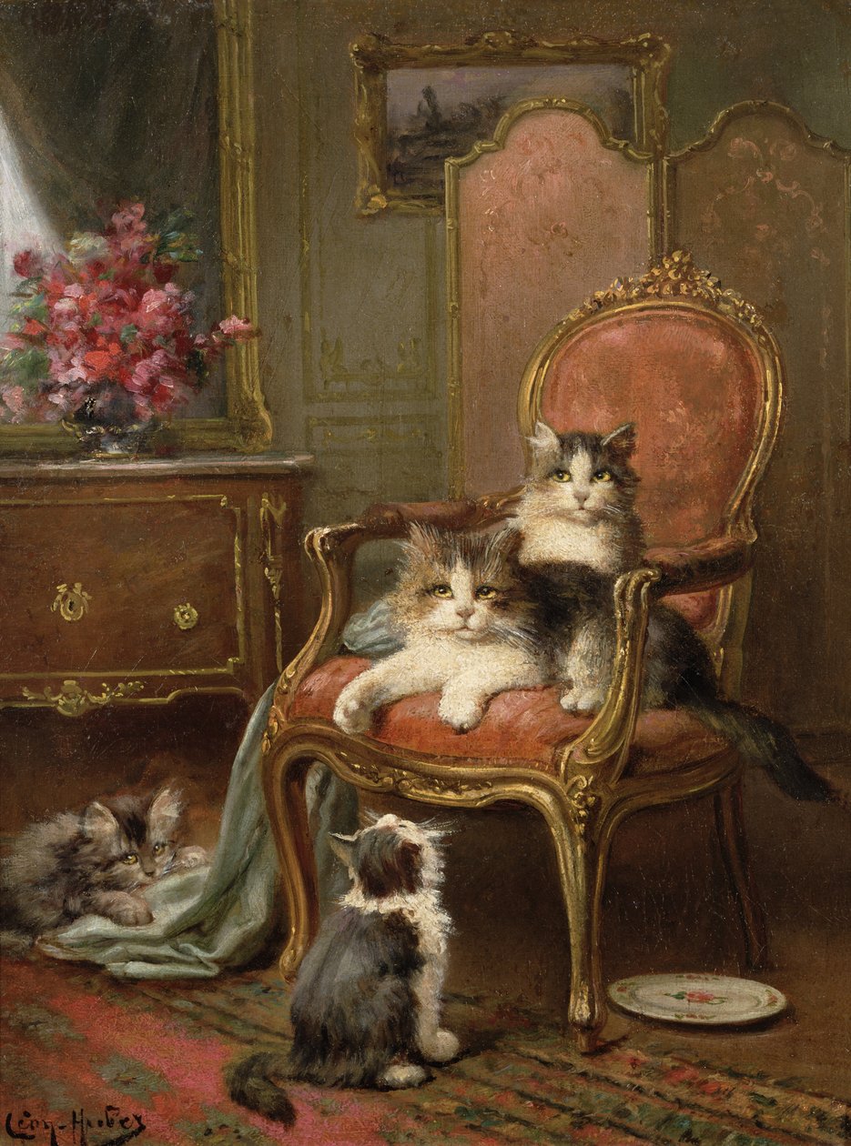 De favoriete stoel door Leon Charles Huber