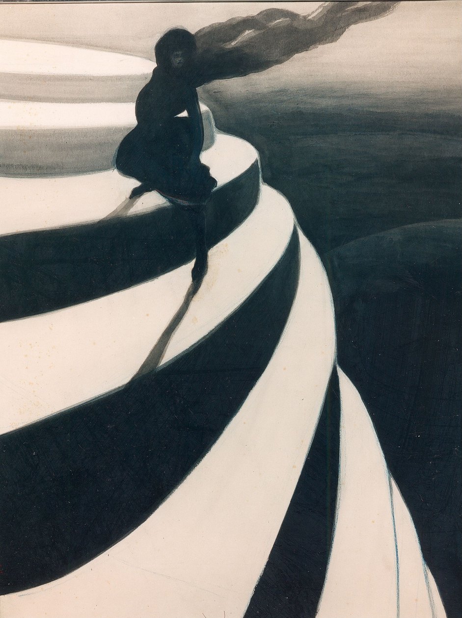 Duizeling Vertigo, 1908 door Leon Spilliaert