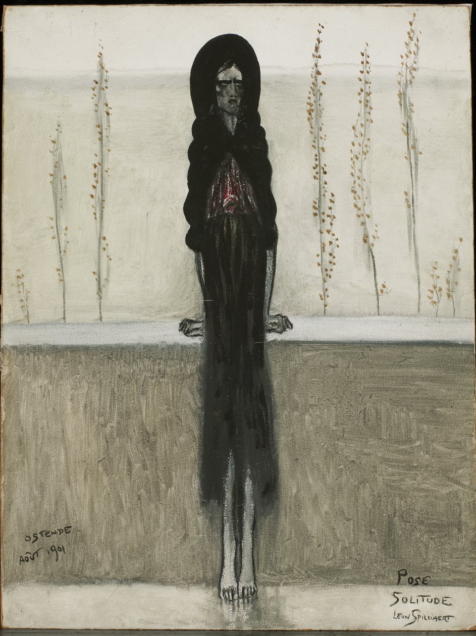 Pose, Eenzaamheid door Leon Spilliaert