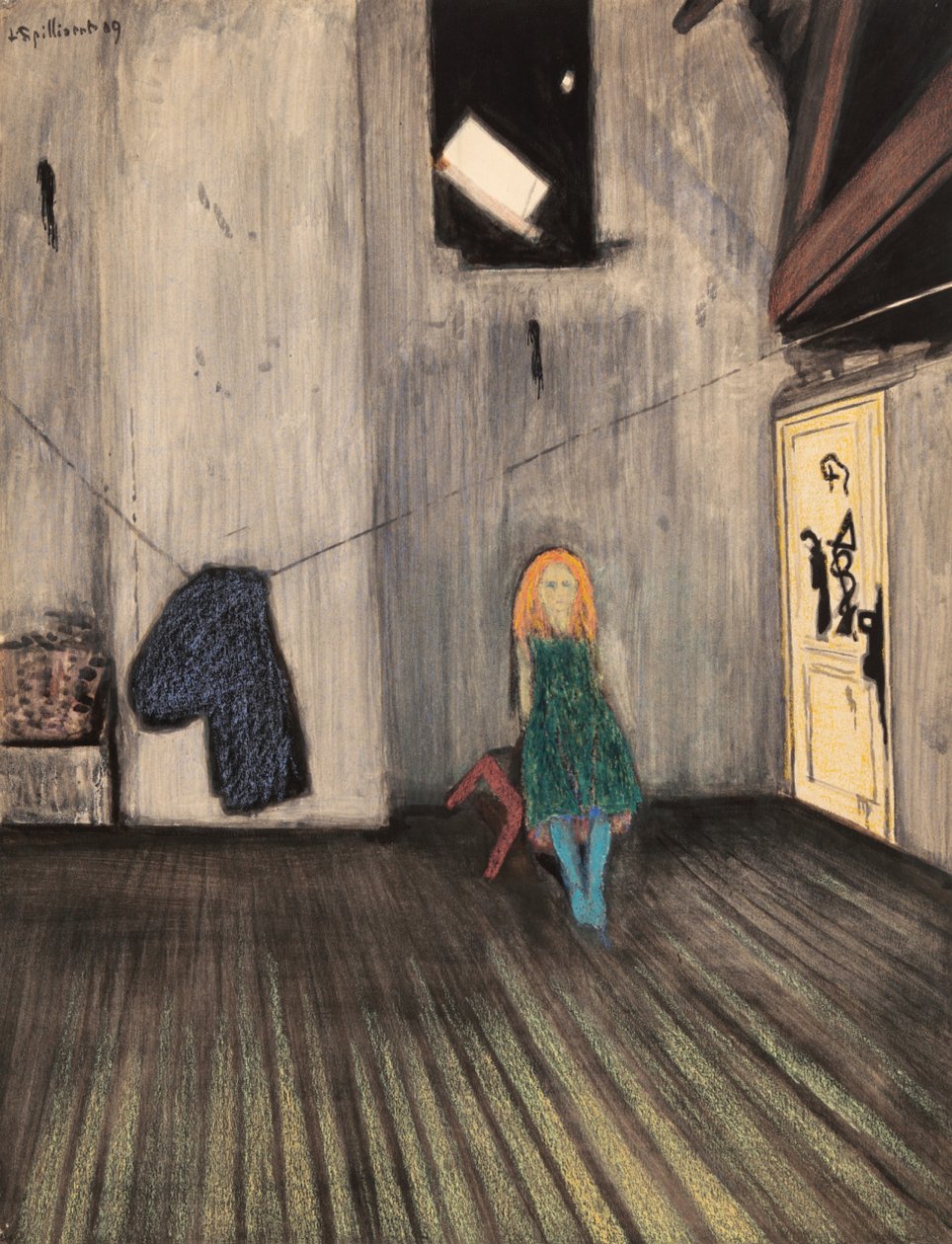 Helemaal alleen, 1909 door Leon Spilliaert