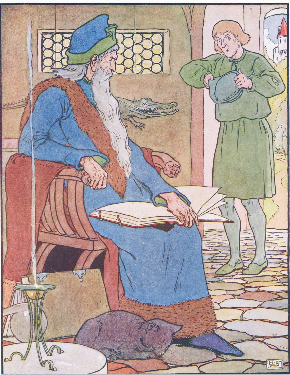 De ploeger ontmoet Merlin door Leonard Leslie Brooke