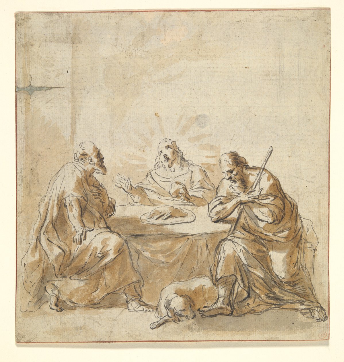 Avondmaal in Emmaüs door Leonard Bramer