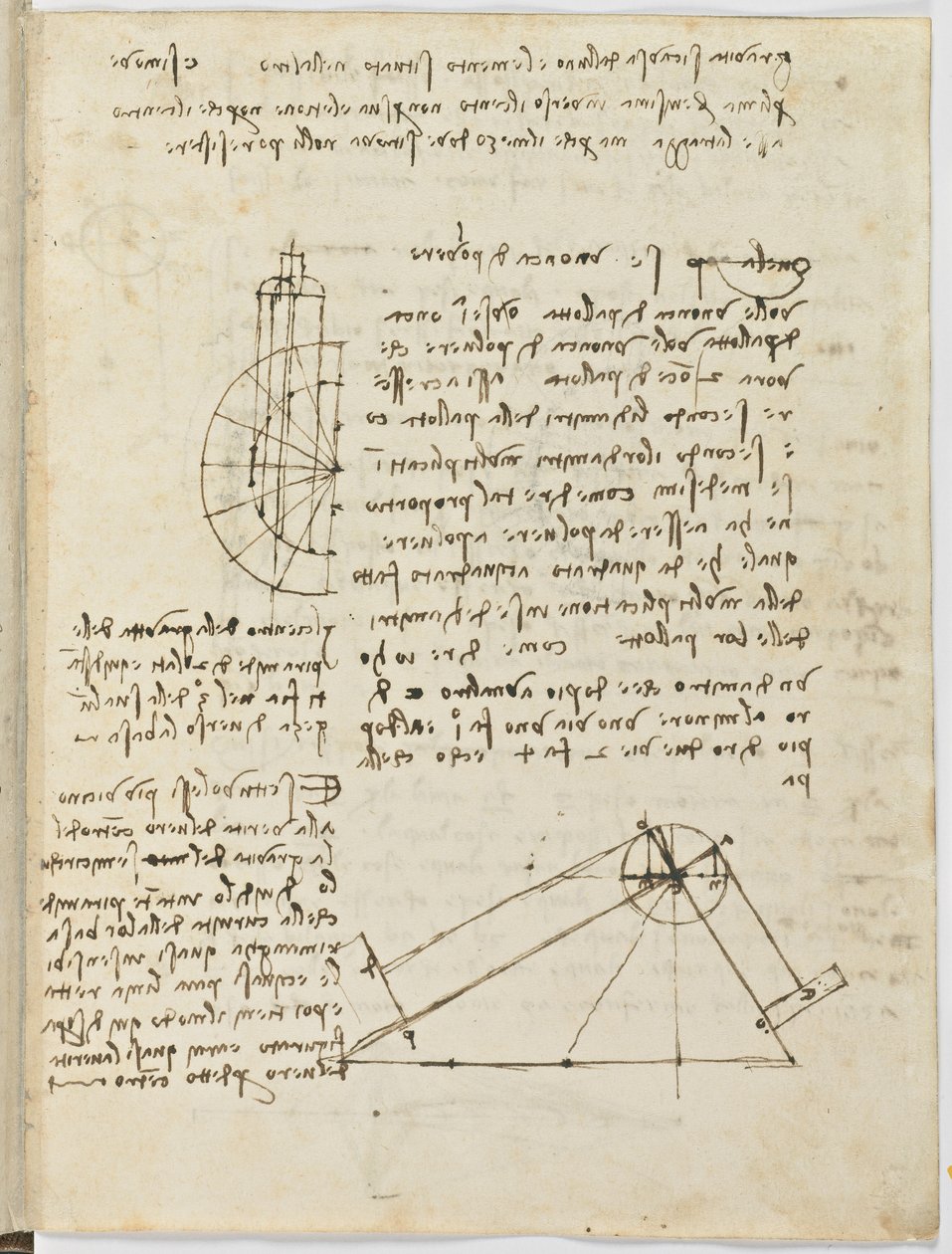 Vogelvluchtcode, c. 1505-06, papieren manuscript, cc. 18, blad 2 recto door Leonardo da Vinci