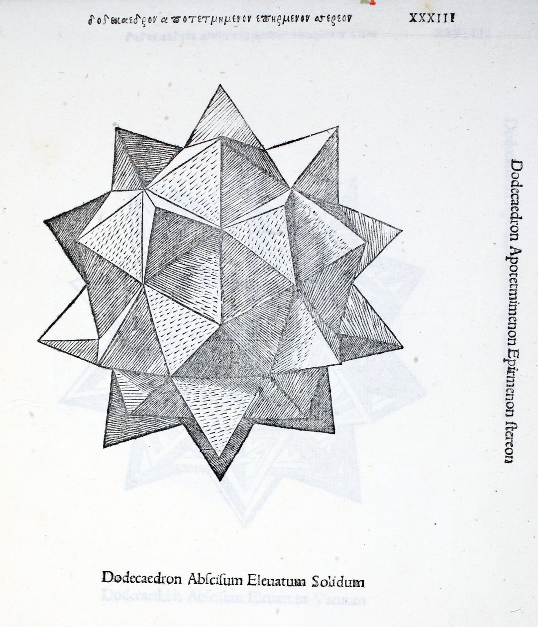 Dodecaedron abscisum elevatum solidum, illustratie uit 