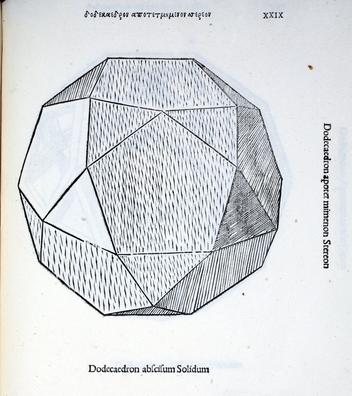 Dodecaedron abscisum solidum, illustratie uit 