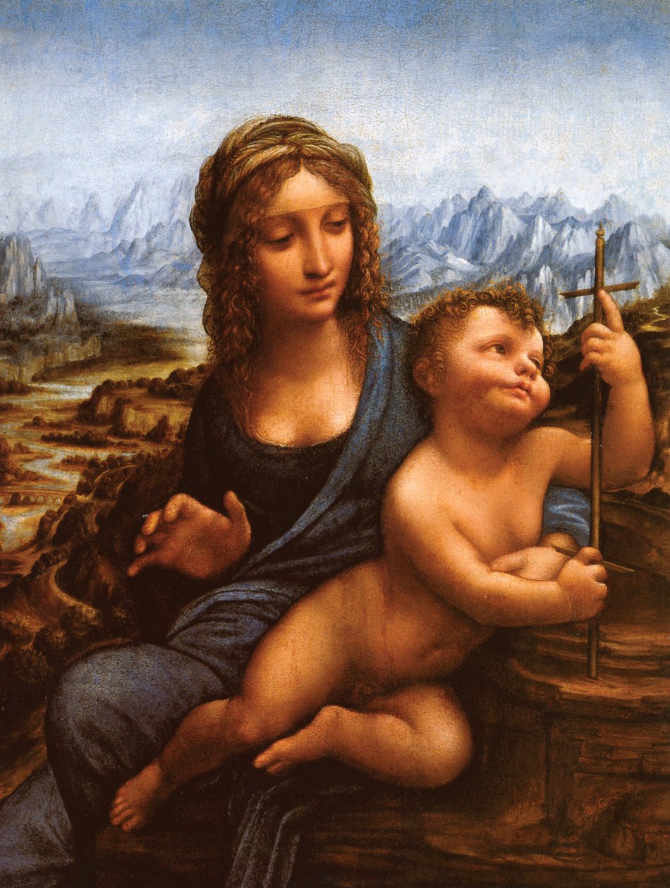 Madonna van de garenwinder door Leonardo da Vinci