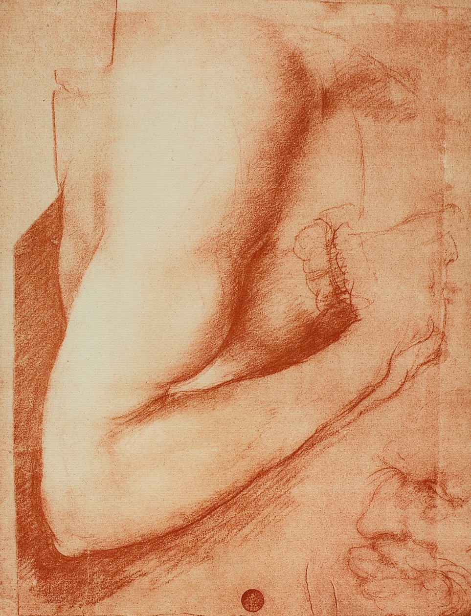 Studie van een arm, tekening door Leonardo da Vinci door Leonardo da Vinci