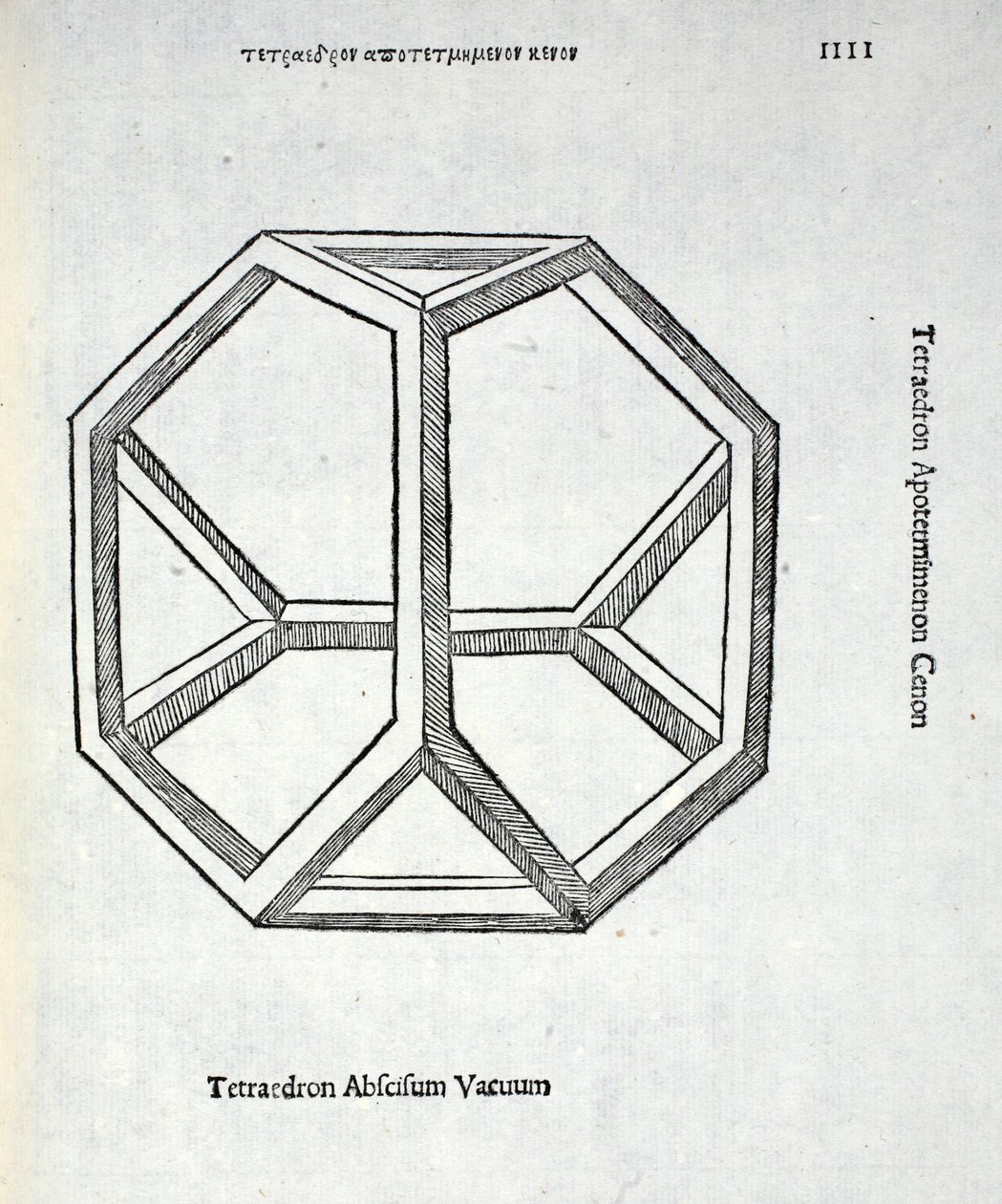 Tetraedron abscisum vacuum, illustratie uit 