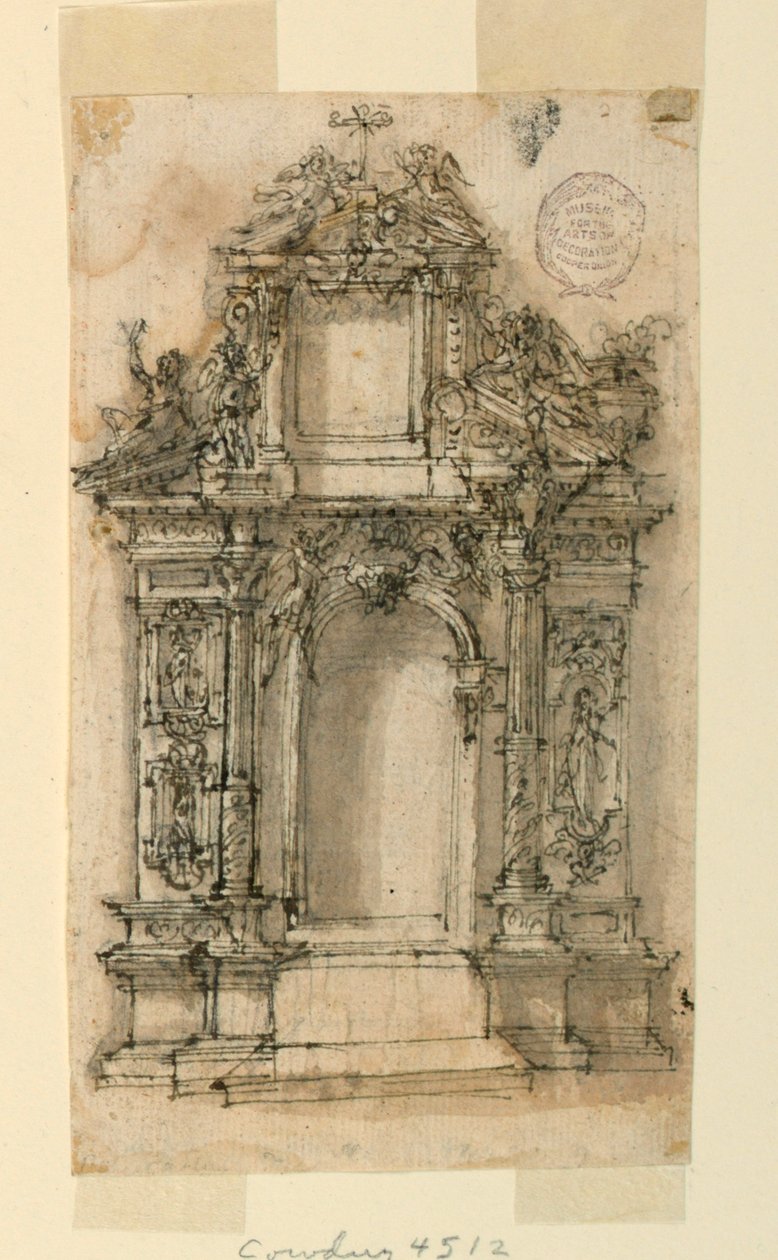 Project voor een altaar door Leonardo Scaglia