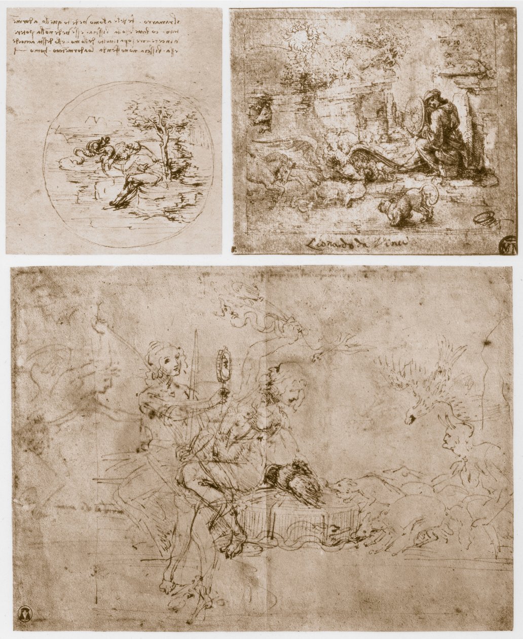 Allegorieën, 15e eeuw door Leonardo da Vinci