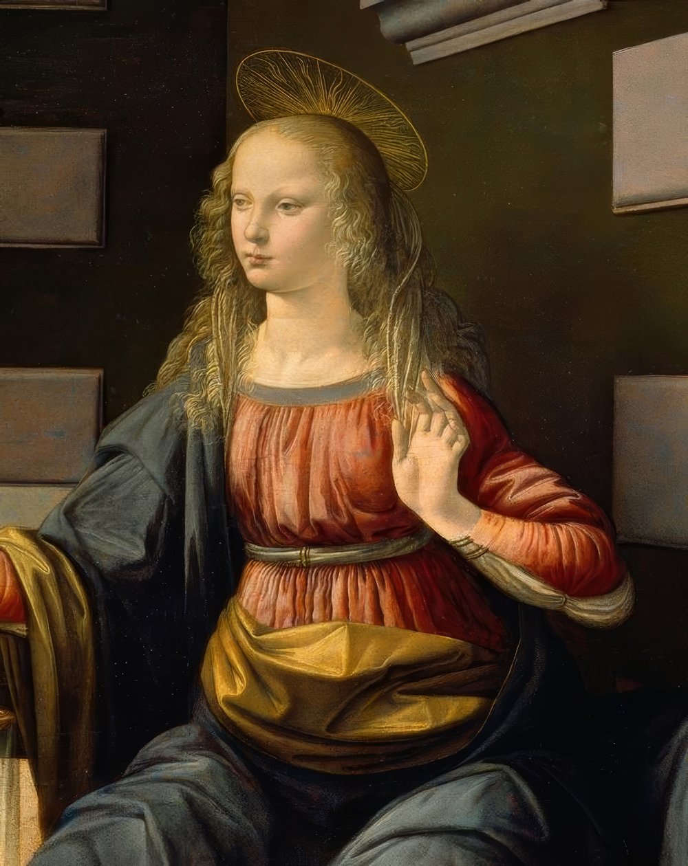 De aankondiging door Leonardo da Vinci