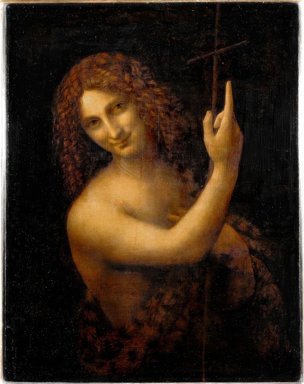 Johannes de Doper door Leonardo da Vinci