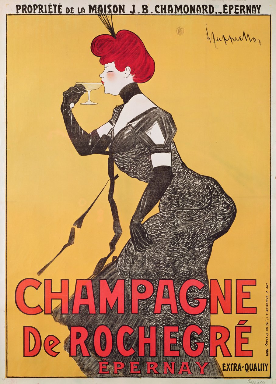 Poster ter promotie van Champagne de Rochegre door Leonetto Cappiello