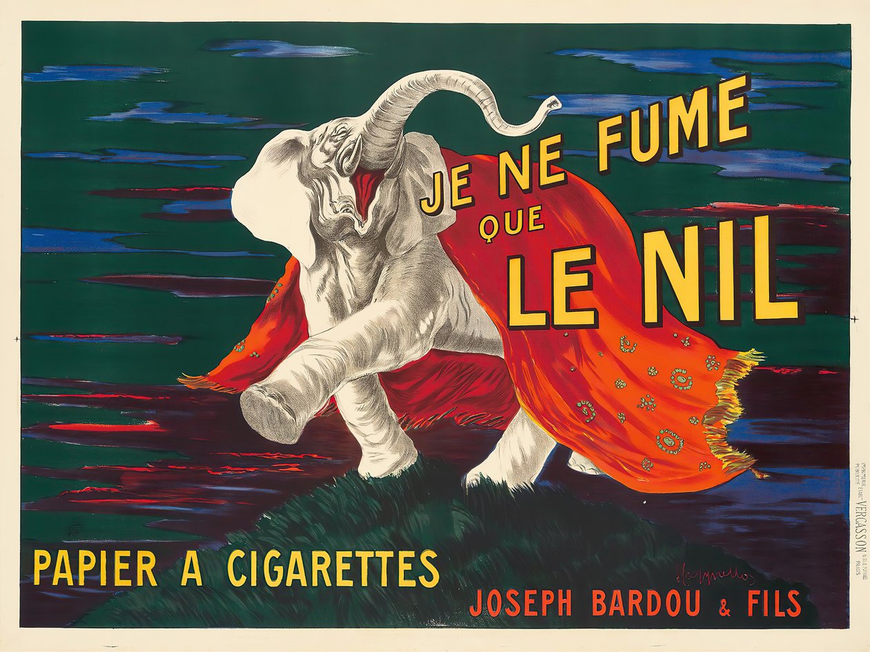 Ik rook alleen de Nijl, 1912 door Leonetto Cappiello