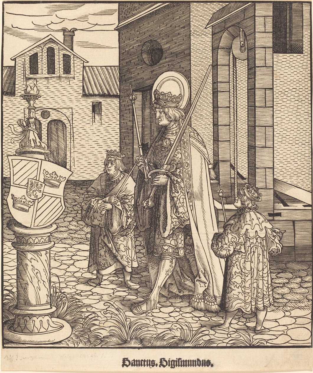 Sint Sigismundus door Leonhard Beck