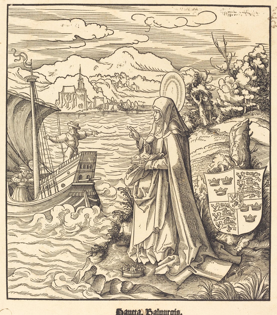 Sint Walpurgis door Leonhard Beck