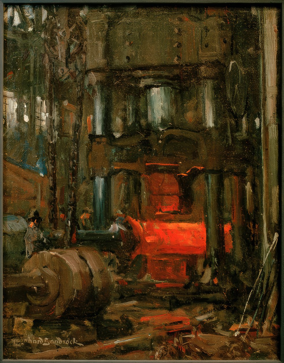 Leonhard Sandrock, Hydraulische pers door Leonhard Sandrock