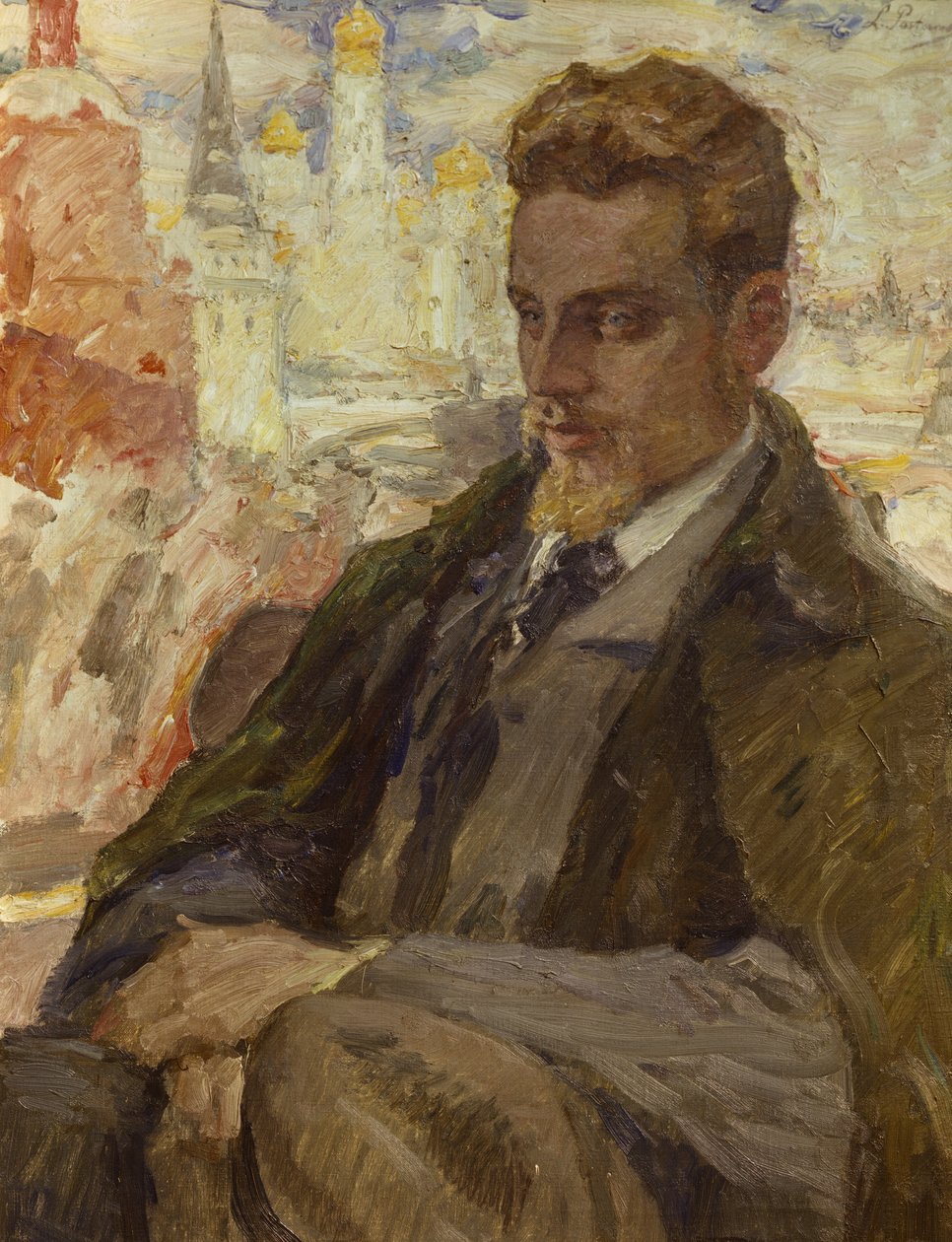 Rilke in Moskou, ca. 1930 door Leonid Osipovic Pasternak
