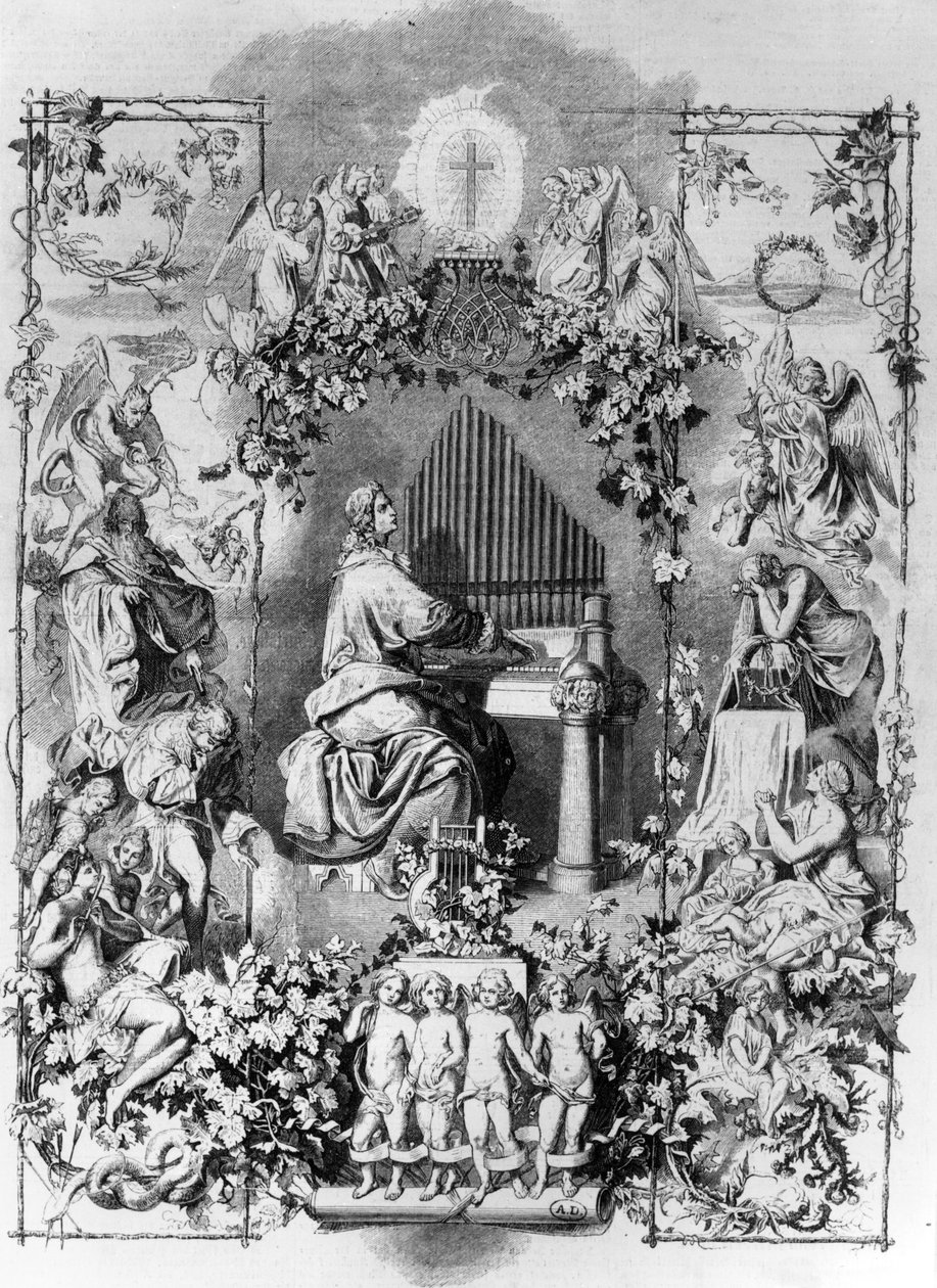 Apotheose van Mozart, gegraveerd door Carl Joseph Geiger door Leopold Schmidt