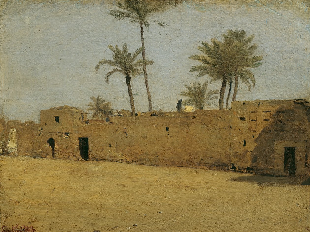 Het dorp Matarije door Leopold Carl Muller