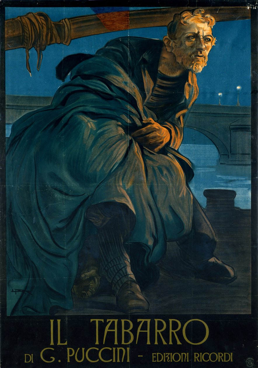Opera Il tabarro door Giacomo Puccini door Leopoldo Metlicovitz