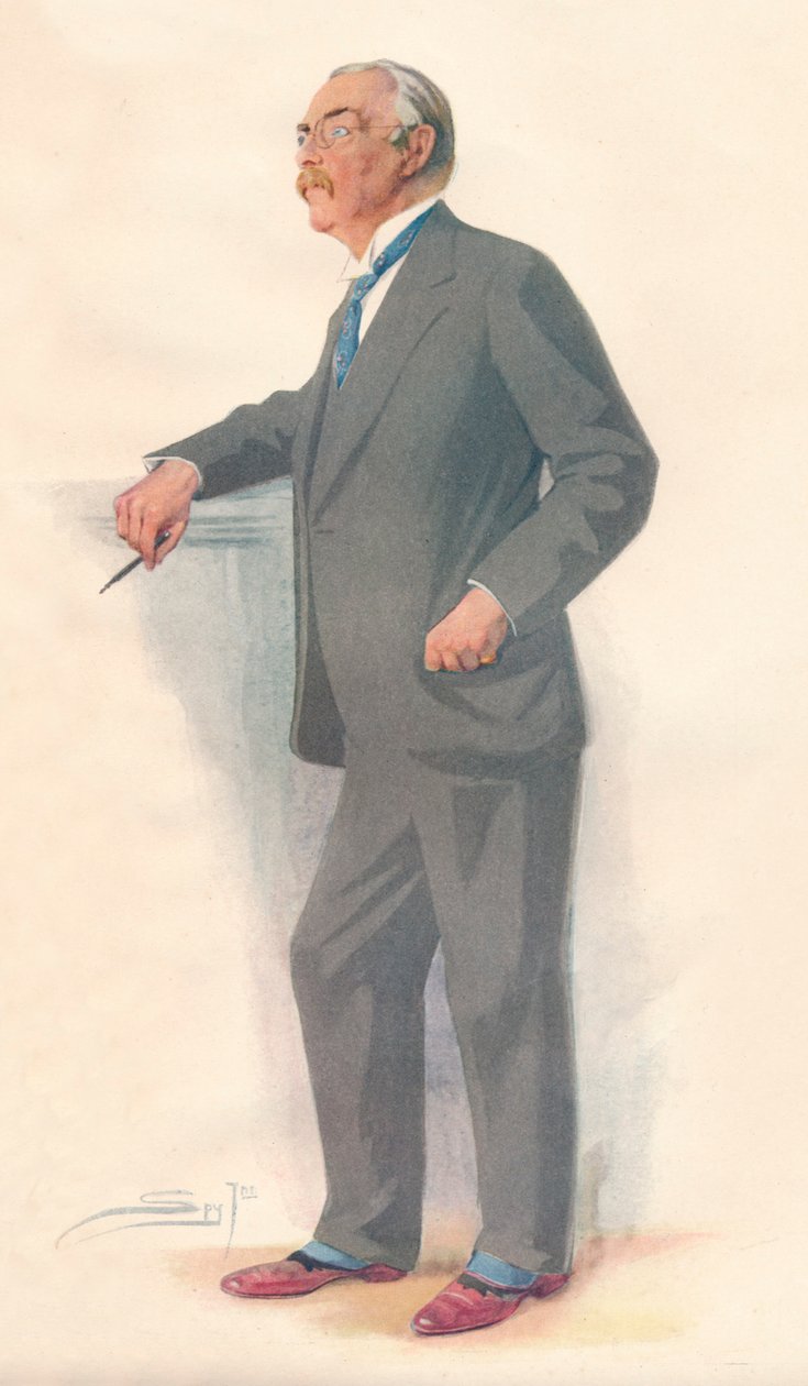 Sir Edmund Gosse, 1927 door Leslie Matthew Ward