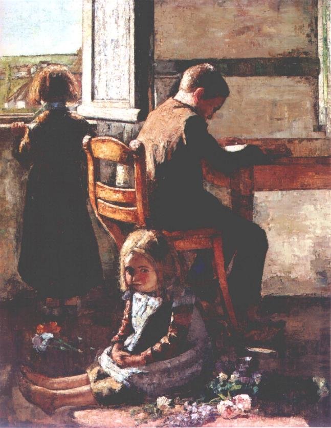 De broers en zussen door Lesser Ury