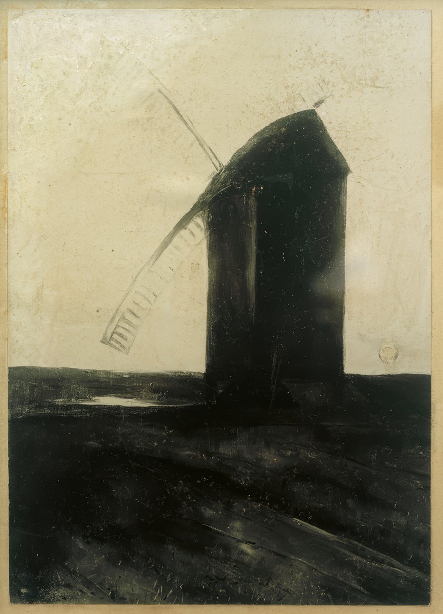 Nederlandse windmolen door Lesser Ury