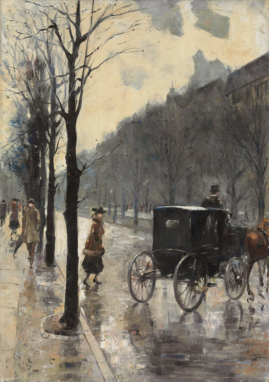 Kurfürstendamm Boulevard, 1910 door Lesser Ury
