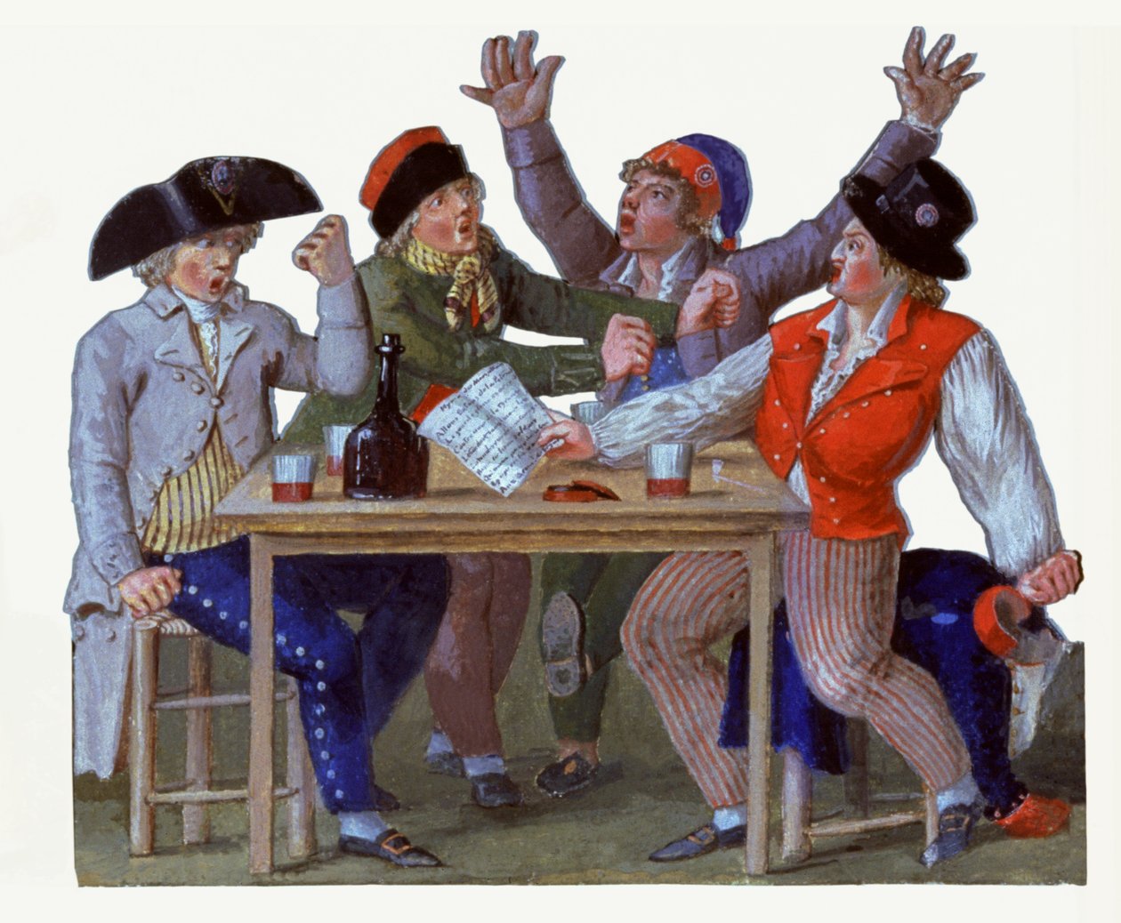La Marseillaise. 18e eeuw (gouache) door Lesueur Brothers