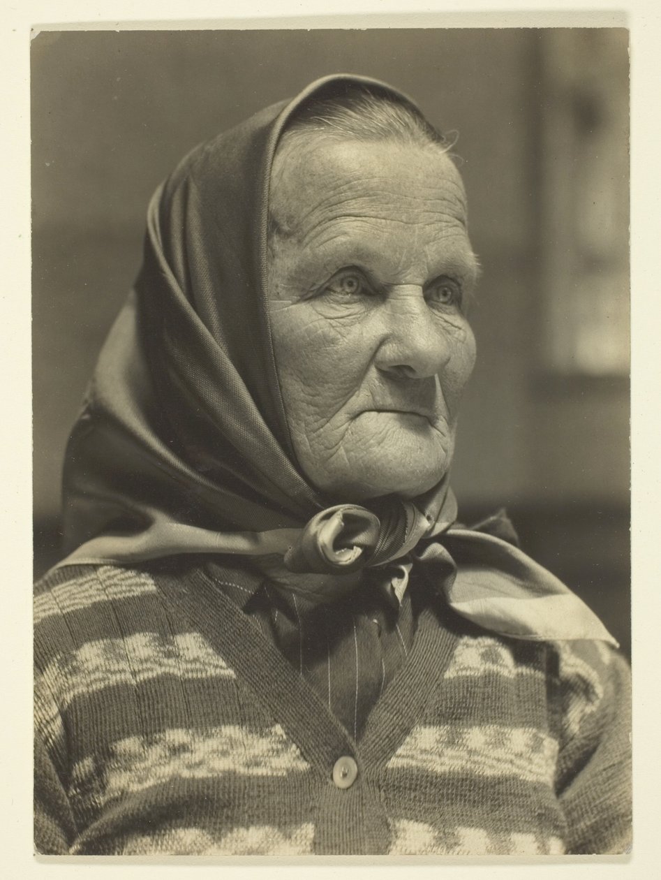 Tsjechische grootmoeder, Ellis Island door Lewis Wickes Hine