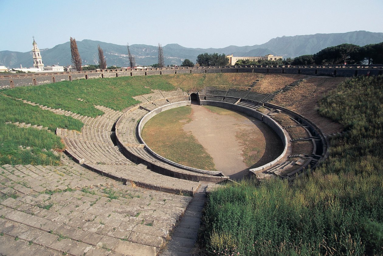 Italië, Campania Regio, Pompeii, amfitheater (foto) door Unbekannt Unbekannt