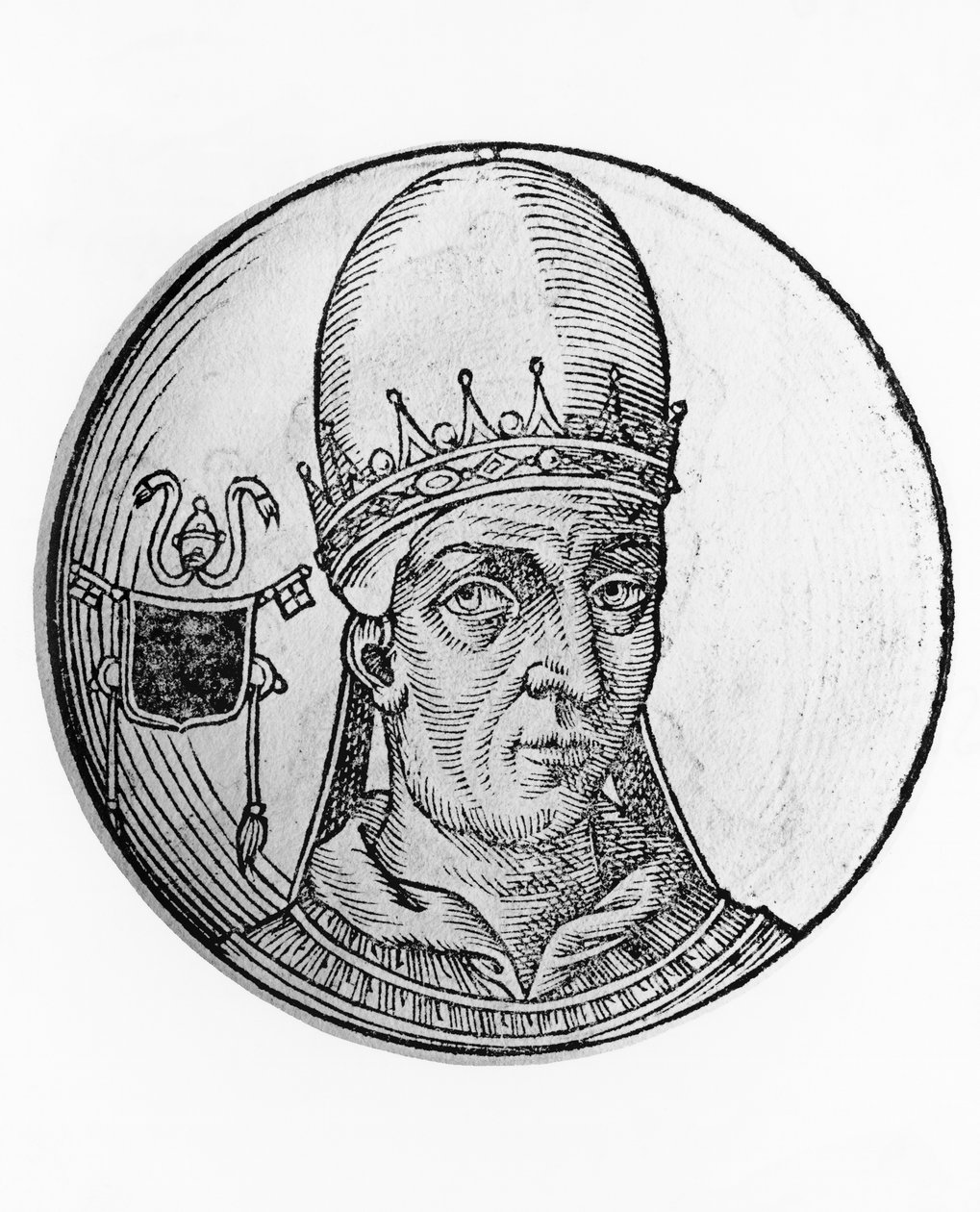 Portret van Johannes VIII door Unbekannt Unbekannt