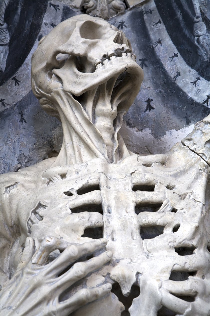 Gevild, of Het skelet (detail) door Ligier Richier