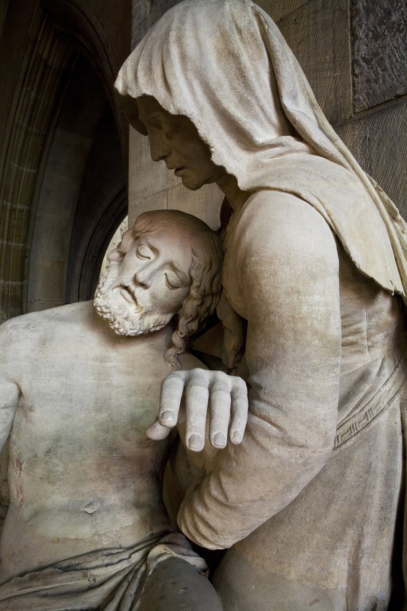 Pieta, detail door Ligier Richier