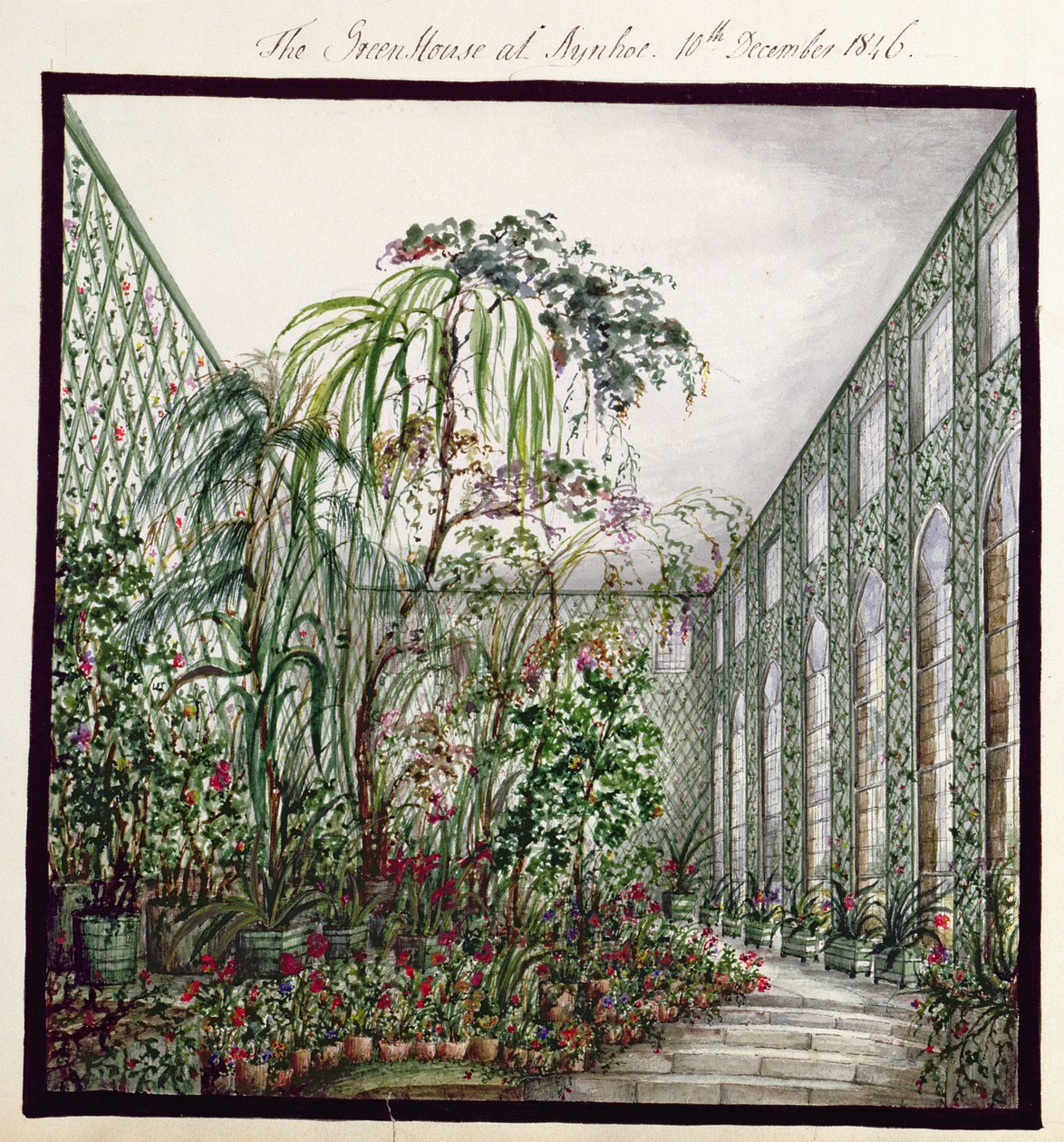 De kas in Aynhoe, 1846 door Lili Cartwright