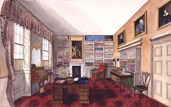 De Studie van Meneer Cartwright in Aynhoe door Lili Cartwright