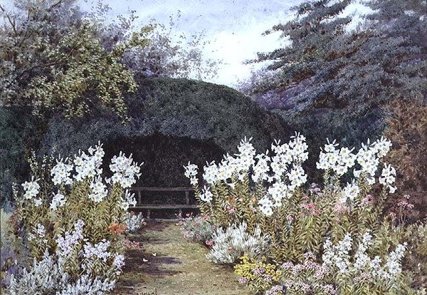 Paaslelies in de tuin door Lilian Stannard