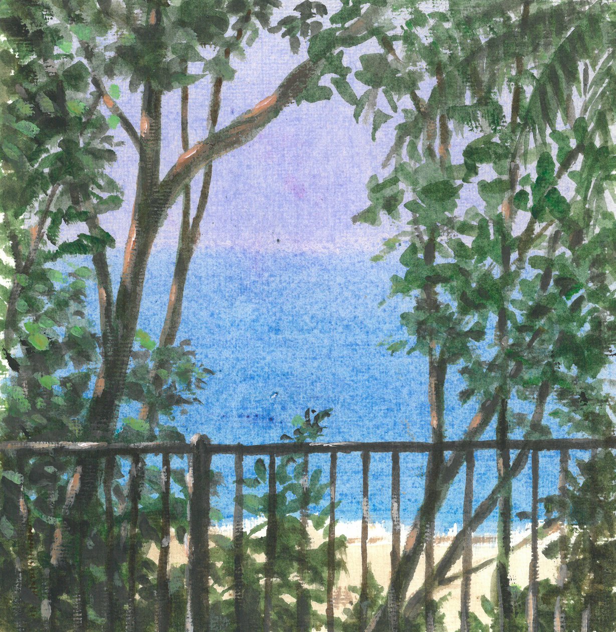 Balkon Uitzicht, 2015 door Lincoln Seligman