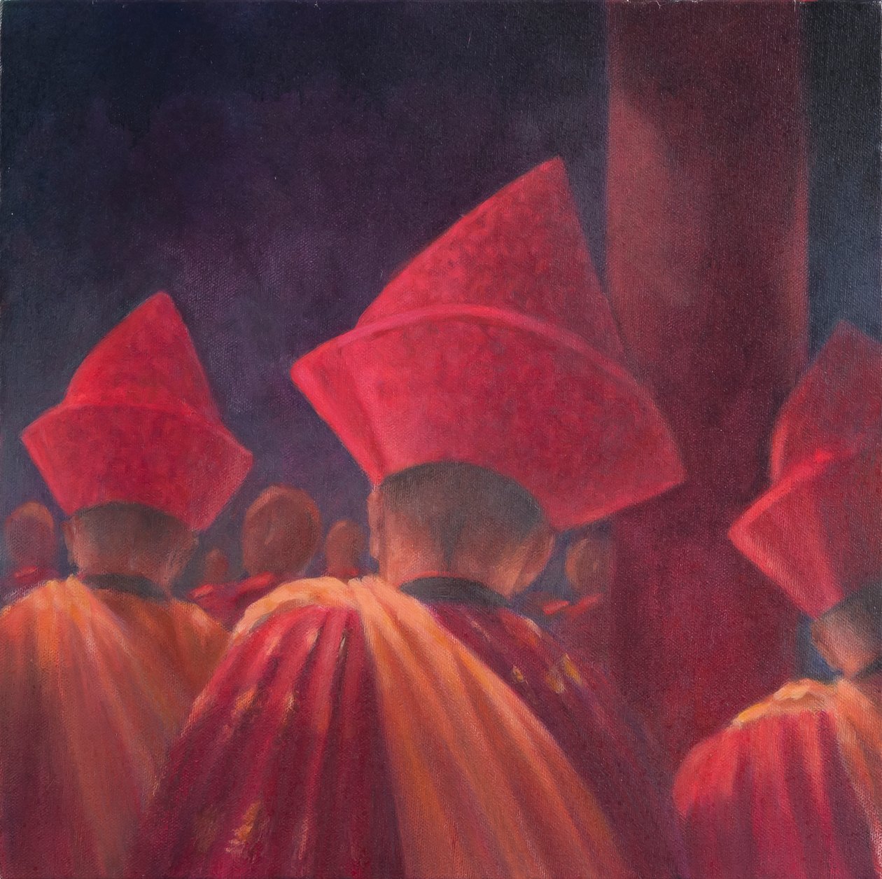 Boeddhistische Monniken, Bhutan, 2012 door Lincoln Seligman