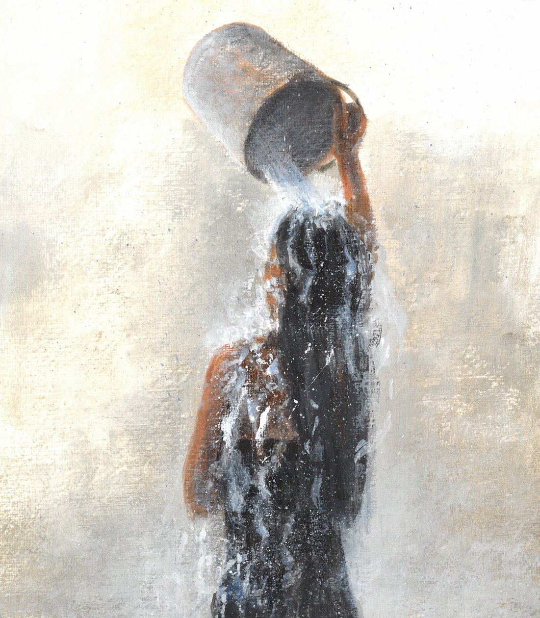 Meisje Onder de Douche, 2015 door Lincoln Seligman