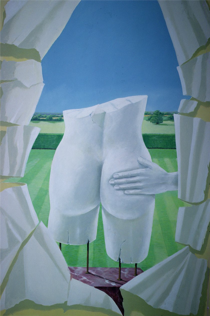Tastende beelden (acryl op doek) door Lincoln Seligman