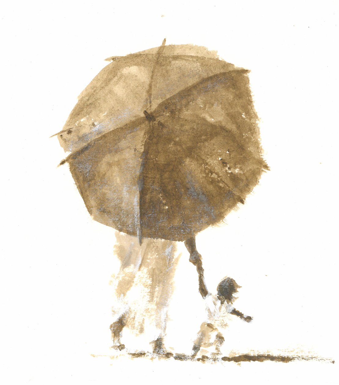 Paraplu en Kind 1, 2015 door Lincoln Seligman