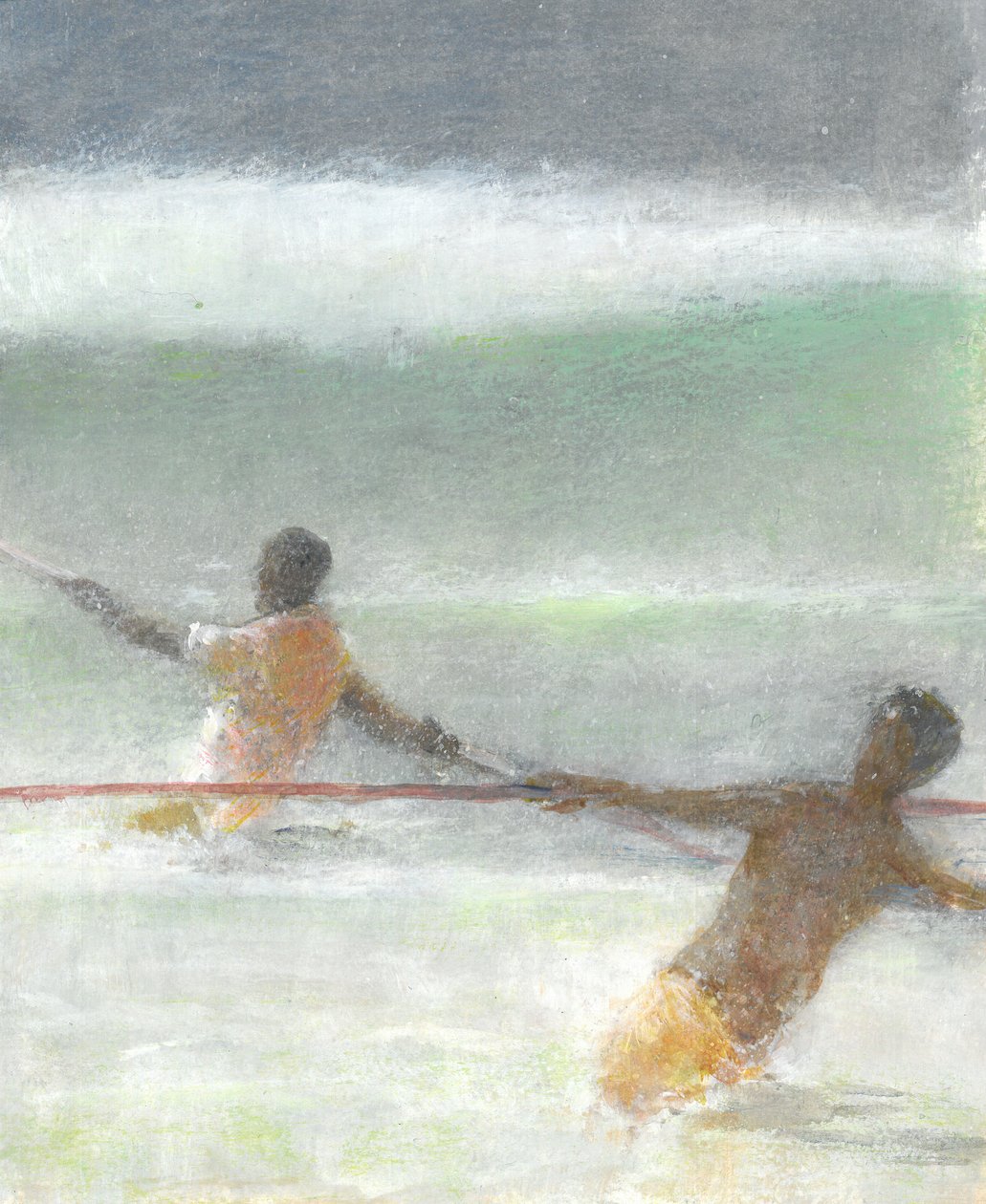 Vissers die netten binnenhalen, 2015 door Lincoln Seligman